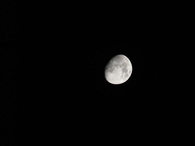 Low angle view of moon in sky