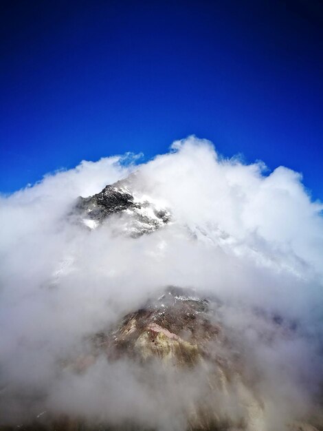 Low angle view of mountain against sky