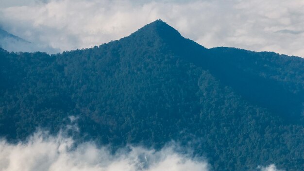 Low angle view of mountains against sky