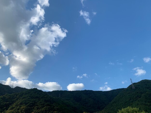 Low angle view of mountains against sky