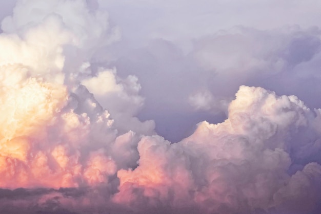 写真 空の雲の低角度のビュー