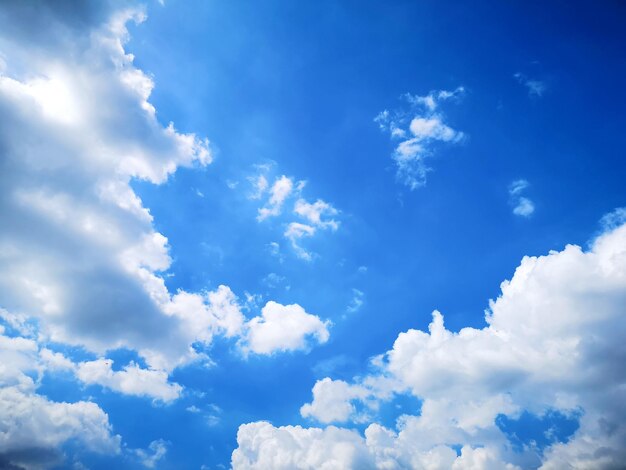 写真 空の雲の低角度のビュー