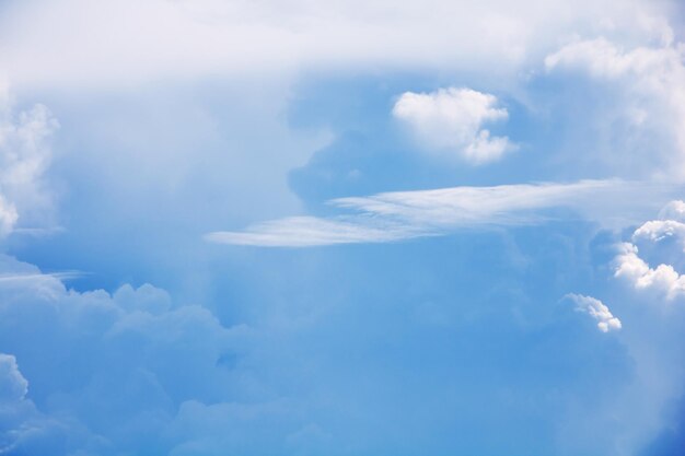 写真 空の雲の低角度のビュー