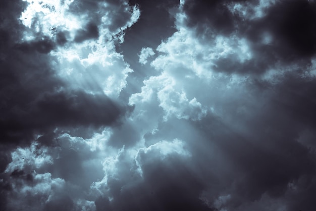 写真 空の雲の低角度のビュー