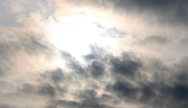 写真 空の雲の低角度のビュー
