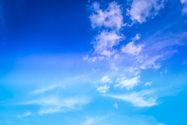 写真 空の雲の低角度のビュー