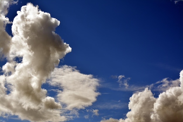 写真 雲の多い空の低角度の眺め