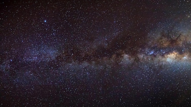 写真 空の星を低角度で眺める