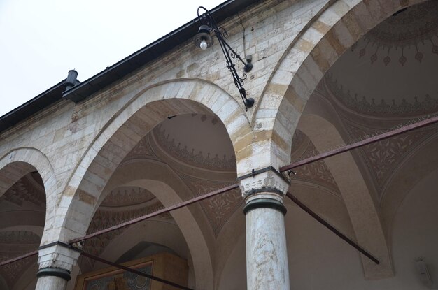 Low angle view of old building against sky