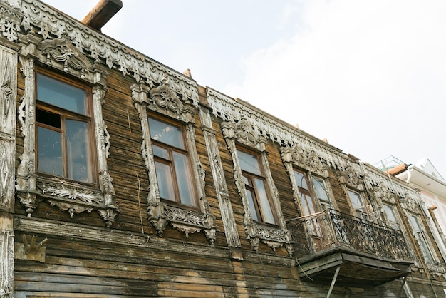 Low angle view of old building against sky