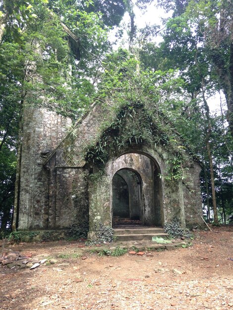 Low angle view of old building