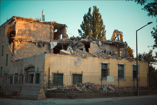 low angle view of old building