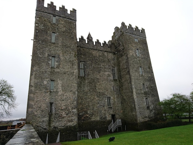 Low angle view of old castle