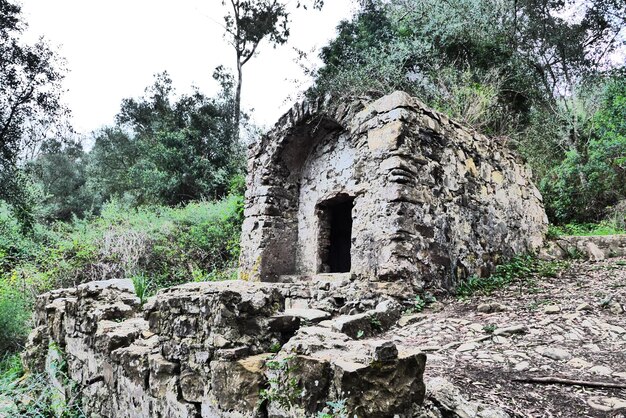 Photo low angle view of old ruin