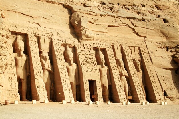 Low angle view of old ruins