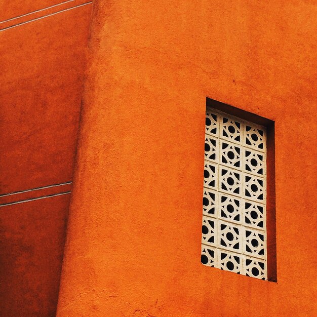 Low angle view of orange building