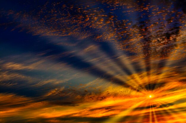 Photo low angle view of orange sky