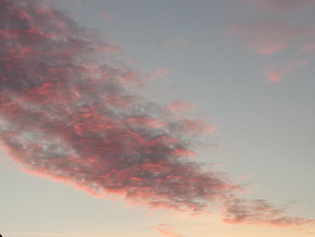 Low angle view of orange sky