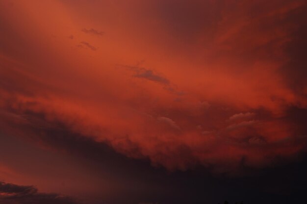 Photo low angle view of orange sky