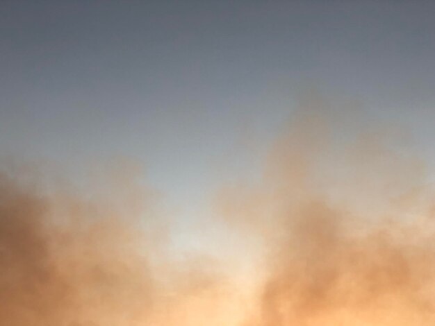 Low angle view of orange sky