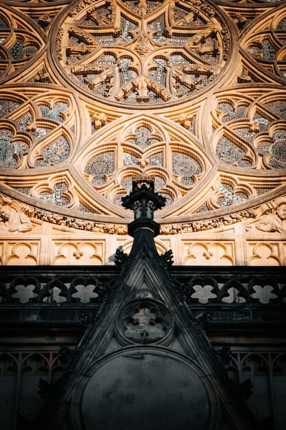 Low angle view of ornate building