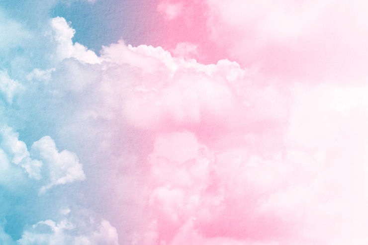 Photo ピンクの空の低角度のビュー