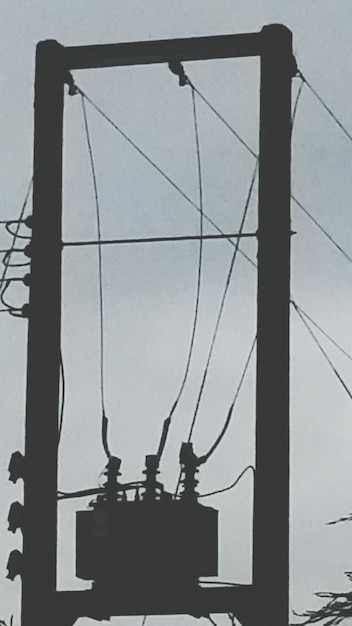 Low angle view of power lines