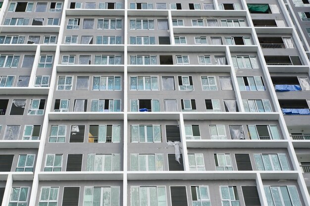 Low angle view of residential building