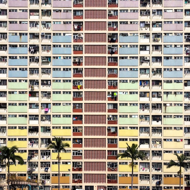 Photo low angle view of residential building