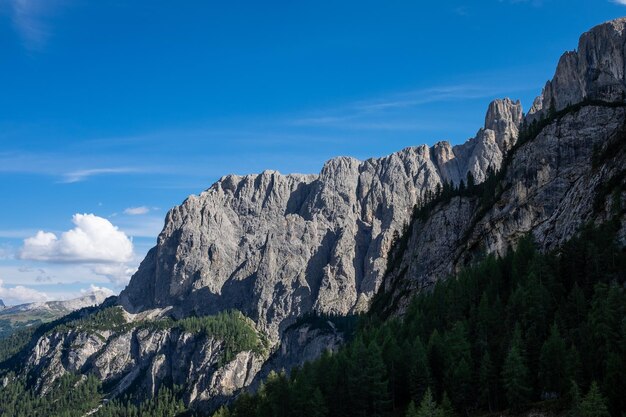 Low angle view of rock formation against sky