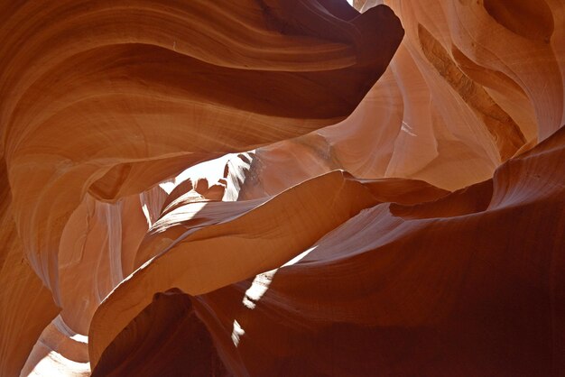 Low angle view of rock formation