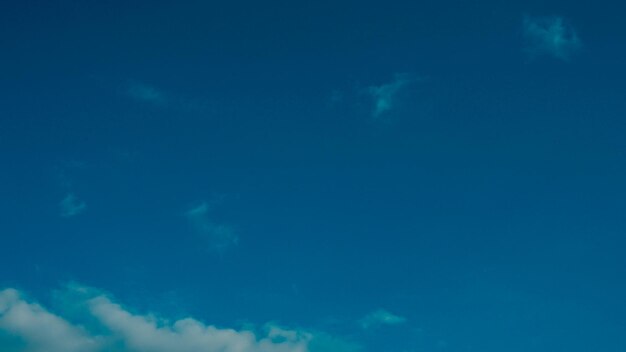 Low angle view of sea against blue sky