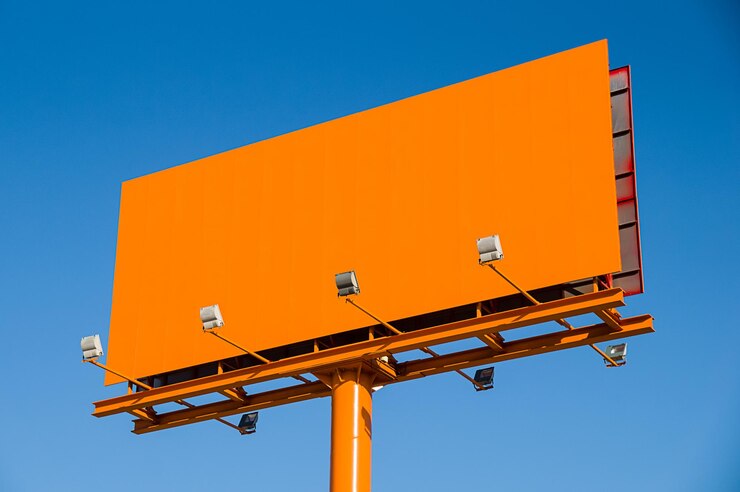 Photo low angle view of sign against clear blue sky