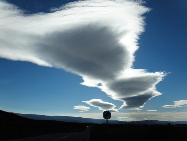 Low angle view of silhouette mountain against sky