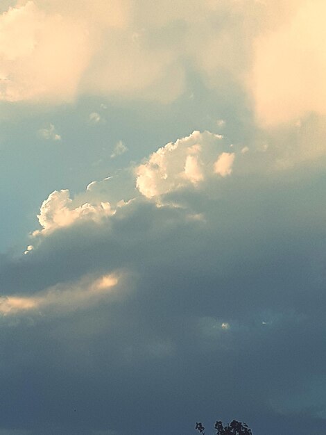 Low angle view of sky during sunset