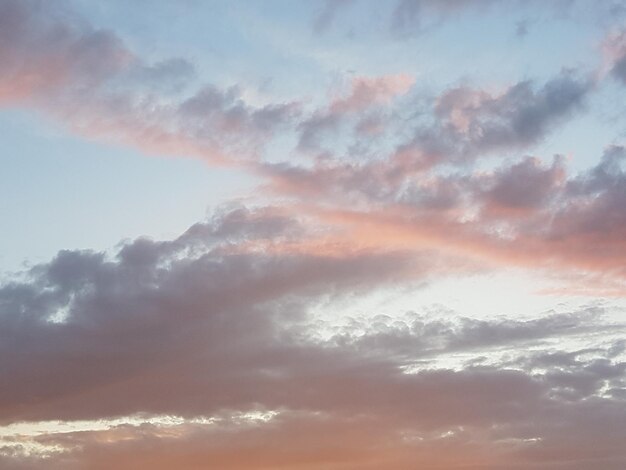 Low angle view of sky during sunset