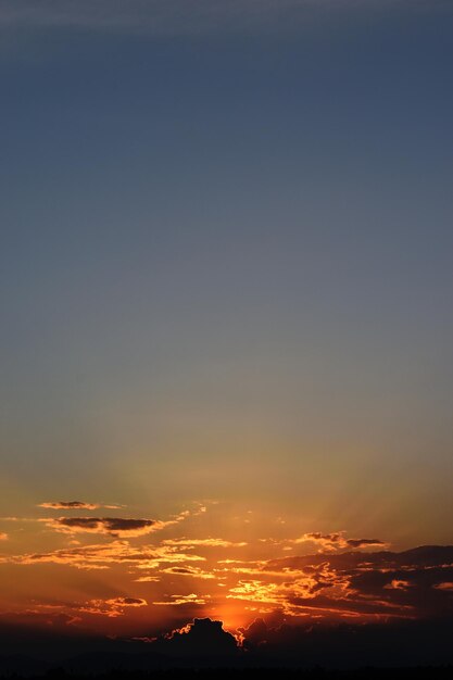 Low angle view of sky during sunset