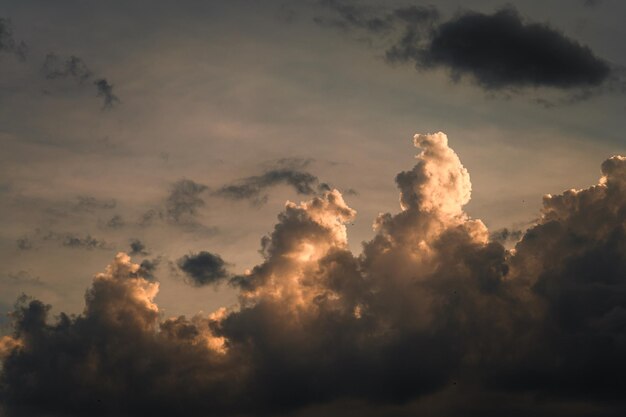 Photo low angle view of sky during sunset