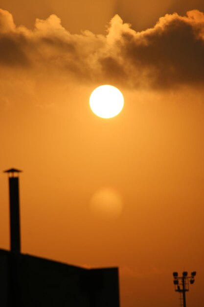 Low angle view of sky during sunset