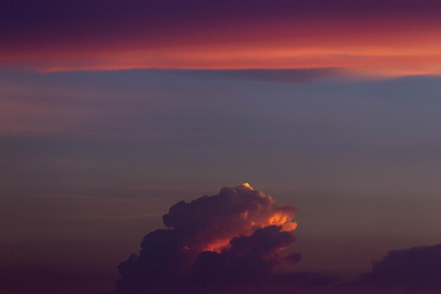 Photo low angle view of sky during sunset