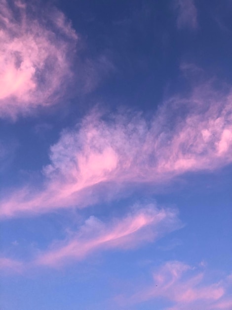 Low angle view of sky during sunset