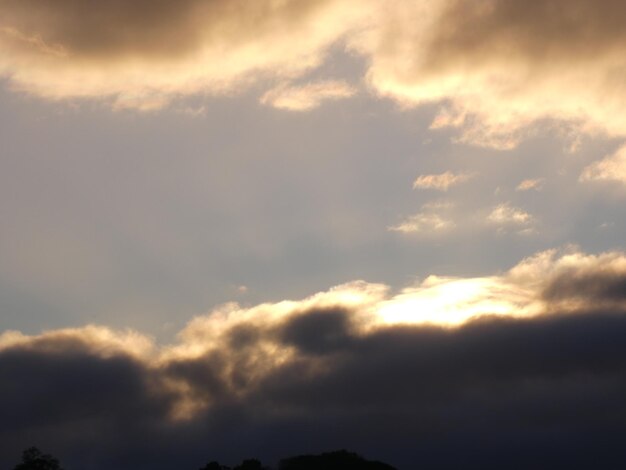 Low angle view of sky during sunset