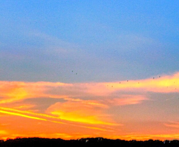 Low angle view of sky during sunset