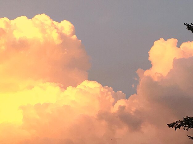 Low angle view of sky during sunset