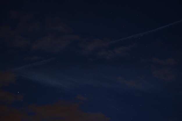 Low angle view of sky at night