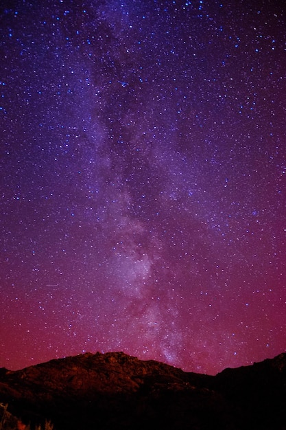 Photo low angle view of sky at night