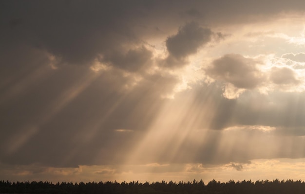 low angle view of sky at sunset