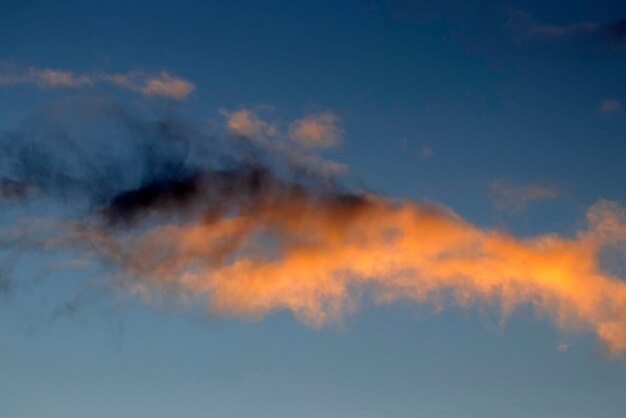 Low angle view of sky at sunset