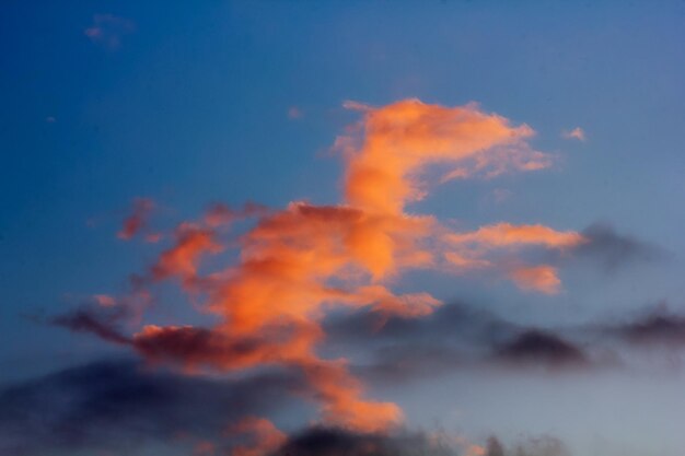 Low angle view of sky at sunset