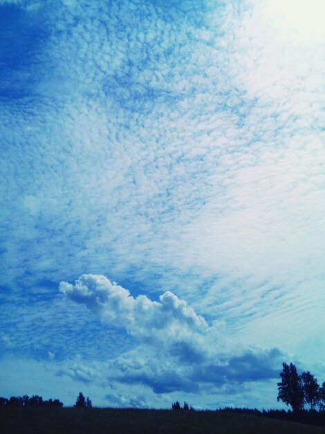 Foto vista del cielo ad angolo basso